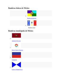 Banderas  (http://commons.wikimedia.org/wiki/File:Bandera_de_Villahermosa_(Tabasco).PNG) (http://commons.wikimedia.org/wiki/F