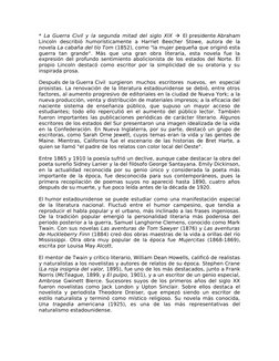 * La Guerra Civil y la segunda mitad del siglo XIX  El presidente Abraham 
Lincoln  describió  humorísticamente  a  Harriet