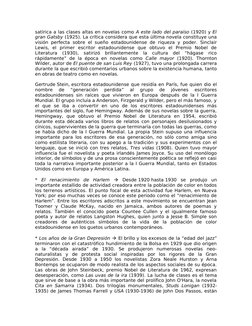 satírica a las clases altas en novelas como A este lado del paraíso (1920) y El 
gran Gatsby (1925). La crítica considera que