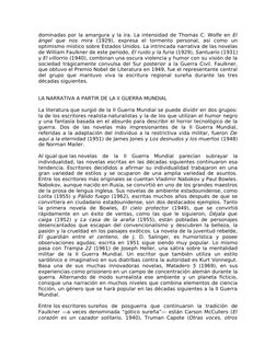 dominadas por la amargura y la ira. La intensidad de Thomas C. Wolfe en El 
ángel  que  nos  mira (1929),  expresa  el  torme