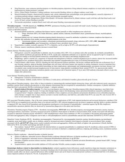  
Drug Reactions: cause cutaneous petichiae/purpura w/o thrombocytopenia; deposition of drug-induced immune complexes in ves