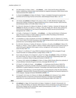 Jonathan Lefcheck | CV
Page 2 of 13
68.
H.K. Morrissette, S.K. Baez, L. Beers, …, J.S. Lefcheck, …, S.W.J. Canty (