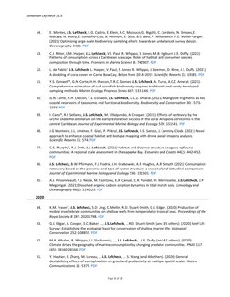 Jonathan Lefcheck | CV
Page 3 of 13
54.
E. Montes, J.S. Lefcheck, E.G. Castro, E. Klein, A.C. Mazzuco, G. Bi