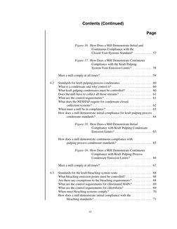 Contents (Continued)
Page
vi
Figure 16.  How Does a Mill Demonstrate Initial and
Continuous Compliance with the
Closed-Vent S