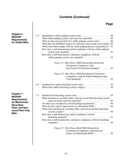 Contents (Continued)
Page
viii
Chapter 6 - 
NESHAP
Requirements
for Sulfite Mills
Chapter 7 - 
NESHAP
Requirements
for Mechan