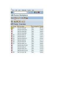 Designing SAP HR Forms Tutorial | PDF | Computer Programming | Software