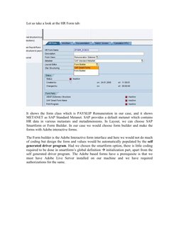 Designing SAP HR Forms Tutorial | PDF | Computer Programming | Software