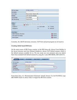 Designing SAP HR Forms Tutorial | PDF | Computer Programming | Software