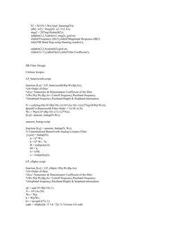 b2 = fir1(N-1,Wn,'stop' ,hanning(N));
[db2, w2] = freqz(b2, a2, 512, Fs);
mag2 = 20*log10(abs(db2));
subplot(2,2,3);plot(w2,