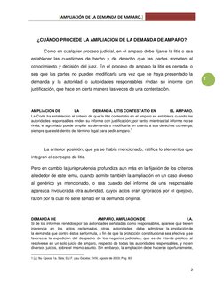 Ampliación de la Demanda de Amparo | PDF | Demanda judicial | Caso de ley