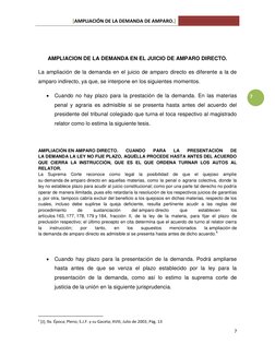 Ampliación de la Demanda de Amparo | PDF | Demanda judicial | Caso de ley