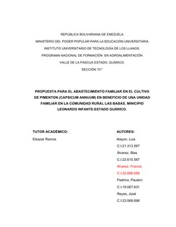 REPÙBLICA BOLIVARIANA DE ENEZUELA
MINISTERIO DEL PODER POPULAR PARA LA EDUCACIÓN UNIVERSITARIA
INSTITUTO UNIVERSITARIO DE TEC