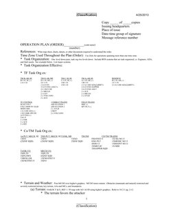 Army OPORD Format and Examples | PDF | Reconnaissance | Military Science