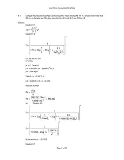 Pressure Drop in Duct Systems | PDF | Duct (Flow) | Dynamics (Mechanics)