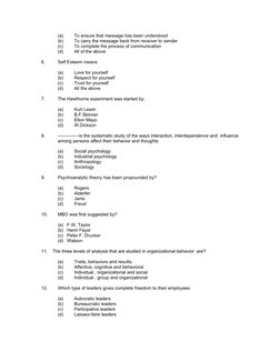 (a)
To ensure that message has been understood
(b)
To carry the message back from receiver to sender
(c)
To complete the proc