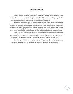 Software Tora para Programación Lineal | PDF | Programación lineal ...