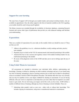 Support for your learning
The main form of support will be through your module leaders and seminar/workshop leaders, who are