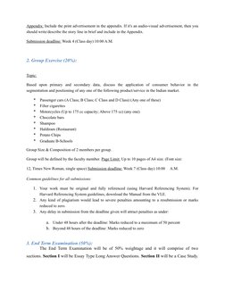 Appendix: Include the print advertisement in the appendix. If it's an audio-visual advertisement, then you 
should write/desc