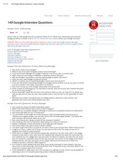 (http://www.impactinterview.com/)1/11/13
140 Google Interview Questions | Impact Interview
1/20
www.impactinterview.com/2009
