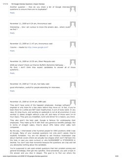 1/11/13
140 Google Interview Questions | Impact Interview
8/20
www.impactinterview.com/2009/10/140-google-interview-questions
