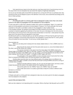  
from asynchronous inputs to the chip (and you must have some form of synchronizing circuit on 
this input) (this is not an