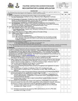 PCAB License Application Requirements | PDF | Affidavit | Identity Document
