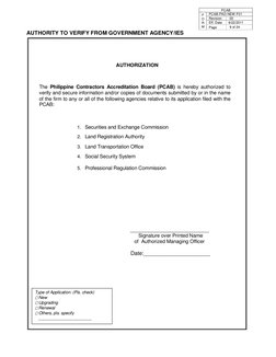 PCAB License Application Requirements | PDF | Affidavit | Identity Document