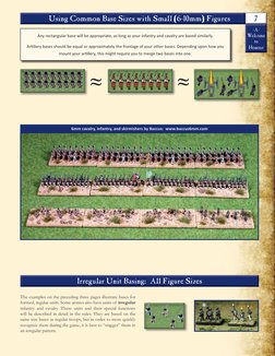 -A-
Welcome
to
Honour
-A-
Welcome
to
Honour
7
Using Common Base Sizes with Small (6-10mm) Figures
Any rectangular base will b