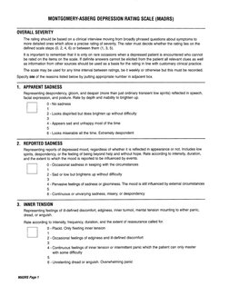 Madrs Scale Guide.pdf MADRS | PDF