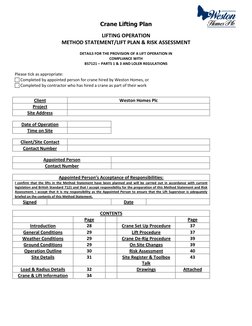 Crane Lifting Operation Method Statement | PDF | Crane (Machine) | Elevator