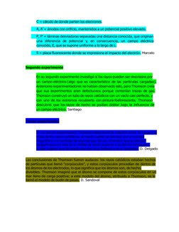C = cátodo de donde parten los electrones.  
 
   
A, A' = ánodos con orificio, mantenidos a un potencial pos