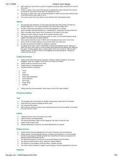 Control Room Design Best Practices | PDF | Lighting | Human Factors And ...