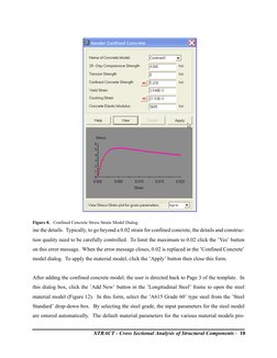 XTRACT - Cross Sectional Analysis of Structural Components -  10
ine the details.  Typically, to go beyond a 0.02 strain for