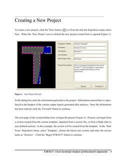 XTRACT - Cross Sectional Analysis of Structural Components -  3
Creating a New Project
To create a new project, click the 'Ne