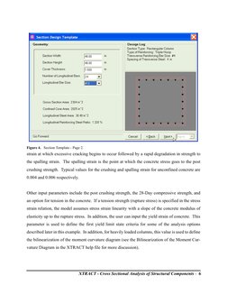 XTRACT - Cross Sectional Analysis of Structural Components -  6
strain at which excessive cracking begins to occur followed b