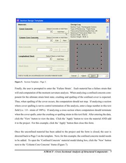 XTRACT - Cross Sectional Analysis of Structural Components -  7
Finally, the user is prompted to enter the ’Failure Strain’.