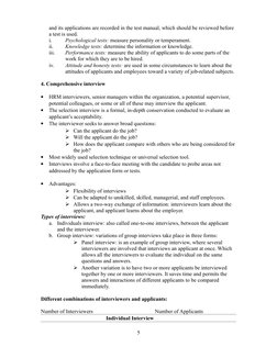 and its applications are recorded in the test manual, which should be reviewed before 
a test is used.
i.
Psychological tests