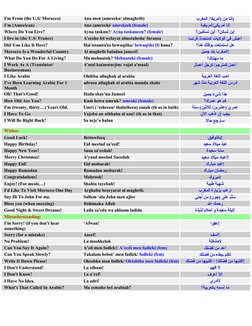 Essential Arabic Phrases for Beginners | PDF