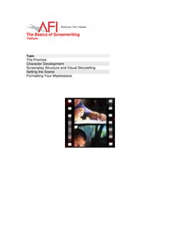 The Basics of Screenwriting | PDF