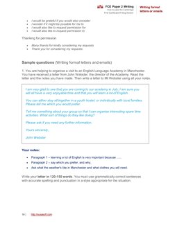 FCE Paper 2 Writing 
How to pass the Cambridge 
First Certificate W riting Section 
 
Writing formal 
letters or emails