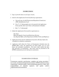 DPWH Materials Engineer Exam Application | PDF | Career & Growth ...