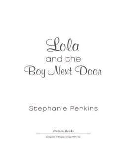 Lola and The Boy Next Door - Perkins Stephanie | PDF | Clothing ...
