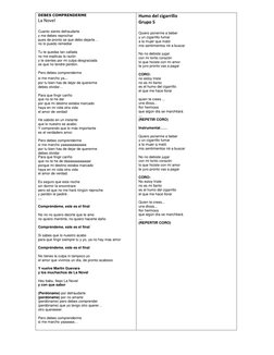 DEBES COMPRENDERME 
La Novel 
 
Cuanto siento defraudarte  
y me debes reprochar  
pues de pronto se que debo dejarte… 
no lo