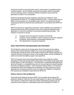 should be bonded or grounded when used in areas where an ignitable mixture 
could be present.  All non-metallic equipment and