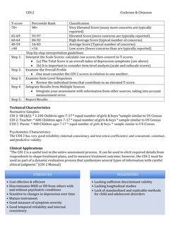 CDI 2: Assessment for Child Depression | PDF | Major Depressive ...