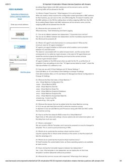 VMware Interview Questions Overview | PDF | V Mware | Virtual Machine