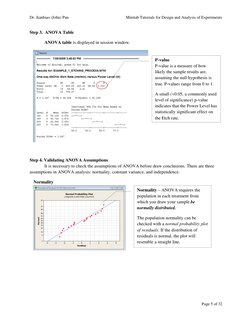 Minitab DOE Tutorial and Examples | PDF | Analysis Of Variance | Errors ...