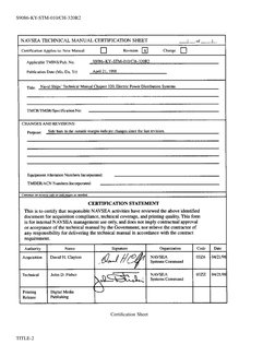 Certiﬁcation Sheet
S9086-KY-STM-010/CH-320R2
TITLE-2
