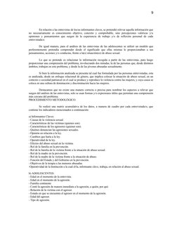 En relación a las entrevistas de los/as informantes claves, se pretendió relevar aquella información que 
no necesariamente