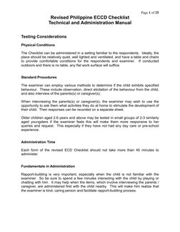 Revised ECCD Checklist Manual | PDF | Shape | Test (Assessment)
